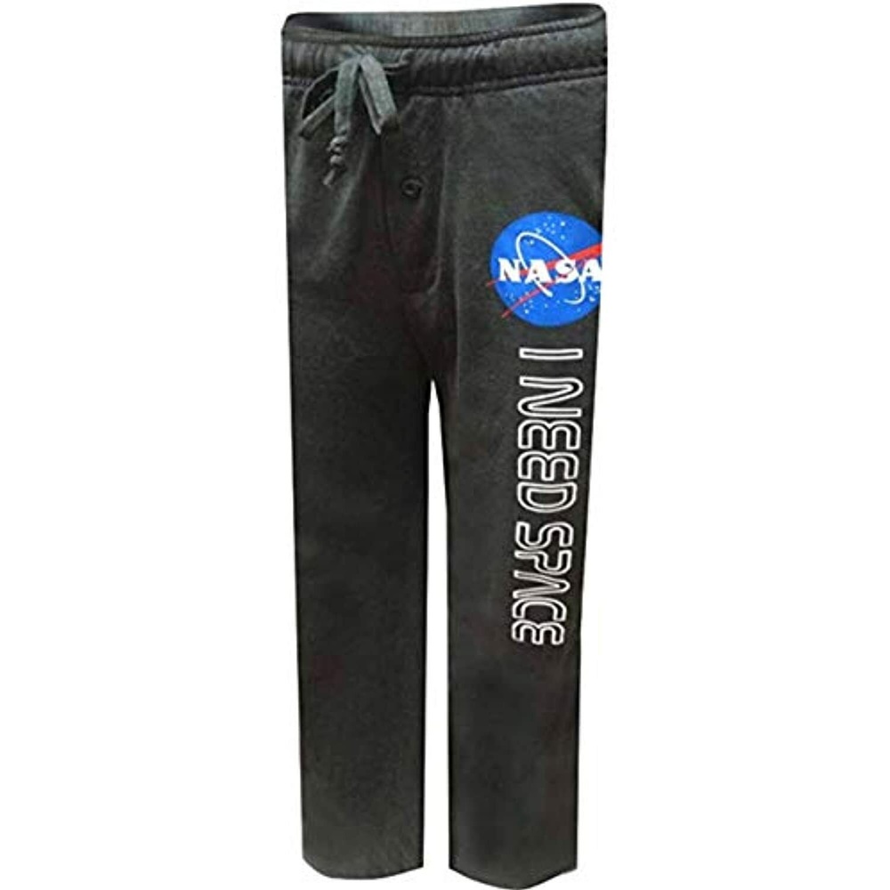 NASA Logo Men's I Need Space Lounge Sleep Pants XX-Large 44-46 Dark Gray XXL